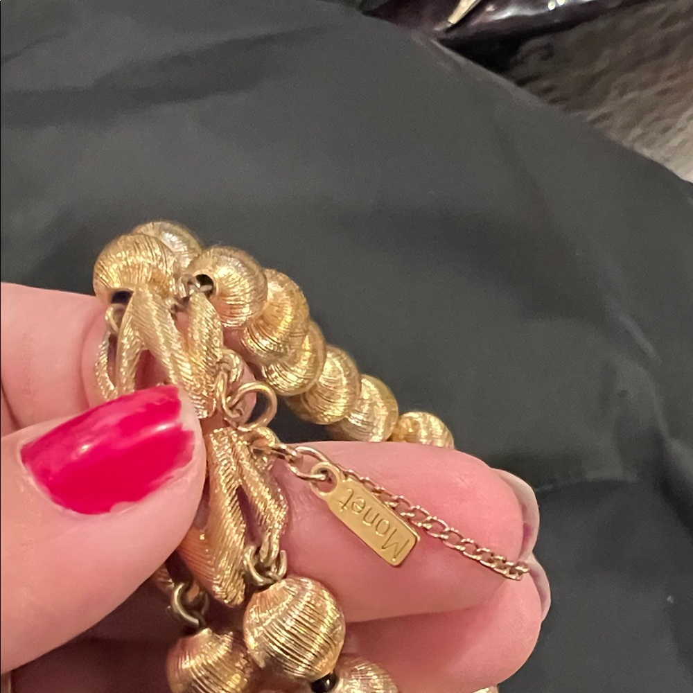 Monet Gold Textured Bracelet - Picture 3 of 4